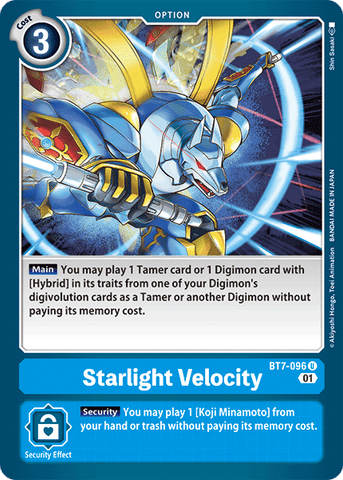 Vélocité Starlight [BT7-096] [Prochaine Aventure]
