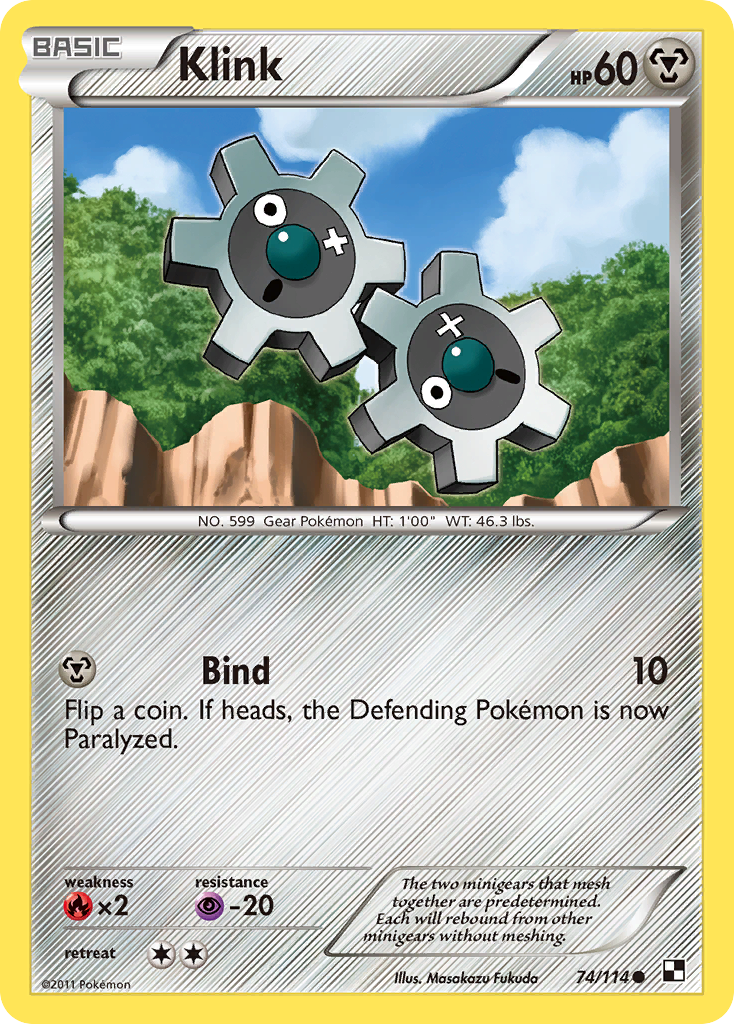 Klink (74/114) [Noir & Blanc : Set de base]