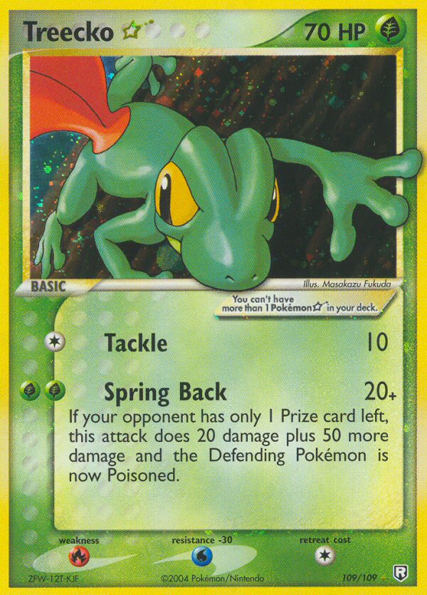 Treecko Star (109/109) [EX: El Regreso del Team Rocket]