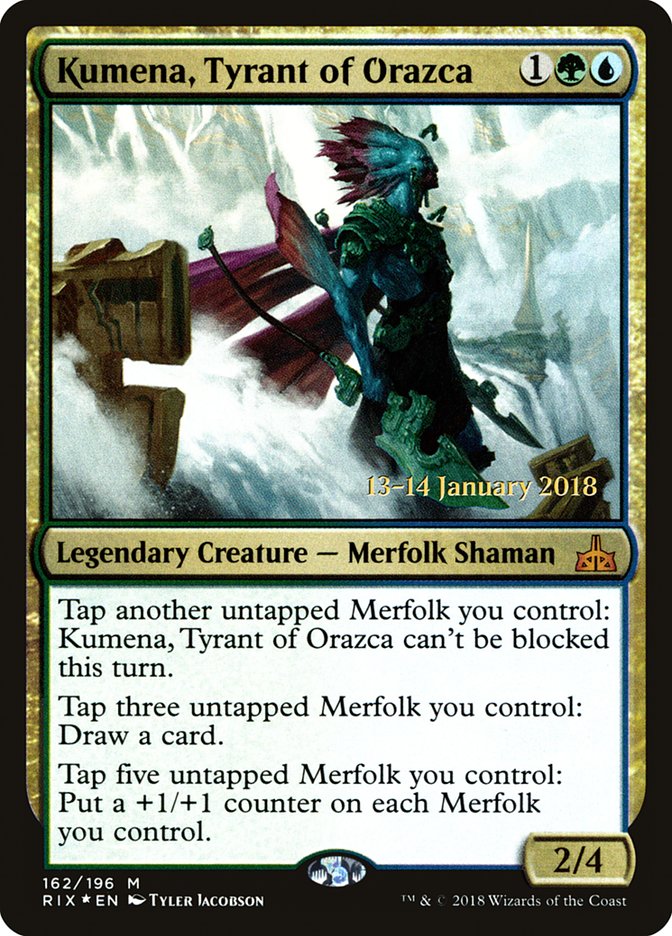 Kumena, tyranne d'Orazca [Promos d'avant-première de Les Combattants d'Ixalan]