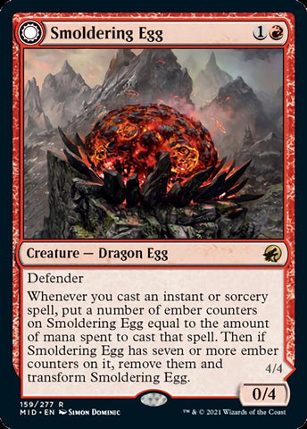 Œuf incandescent // Dragon gueulecendres [Innistrad : Chasse de minuit]