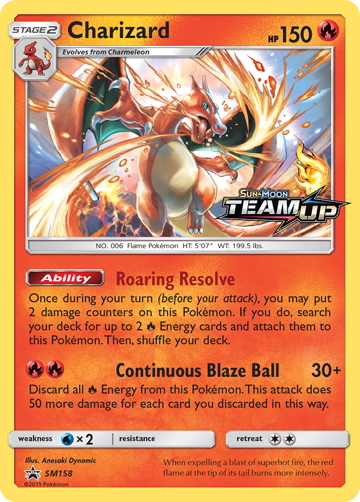 Charizard (SM158) [Sol y Luna: Promociones de Estrellas Negras]