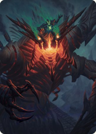 Mishra, perdu face à Phyrexia Carte artistique [Série artistique La Guerre fraternelle]