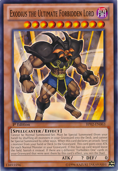Exodia, le Seigneur Interdit Ultime [BP02-FR063] Commune