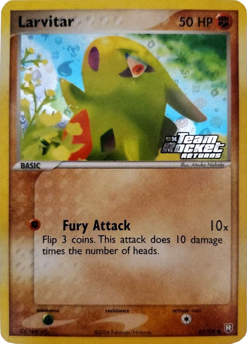 Larvitar (62/109) (Estampillé) [EX: Retour de la Team Rocket]