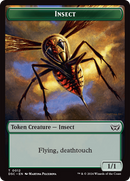 Insecto (0012) // Araña Ficha de dos caras [Duskmourn: House of Horror Commander Tokens]