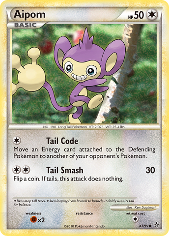 Aipom (43/95) [HeartGold & SoulSilver: Desatado]