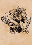 Ours-hibou (Vitrine) Carte artistique [Donjons & Dragons : Aventures dans les Royaumes Oubliés Série d'illustrations]