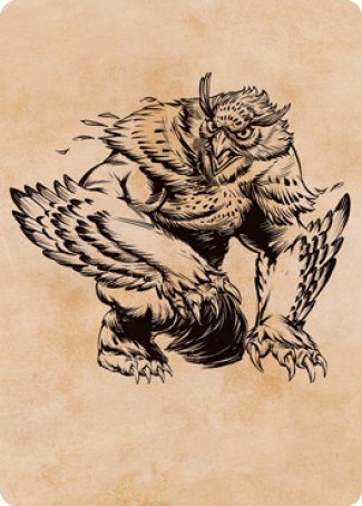 Ours-hibou (Vitrine) Carte artistique [Donjons & Dragons : Aventures dans les Royaumes Oubliés Série d'illustrations]