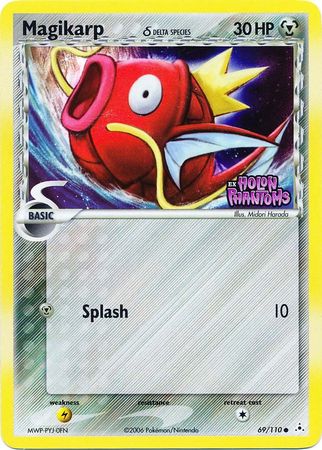 Magicarpe (69/110) (Espèce Delta) (Estampillée) [EX : Fantômes Holon]