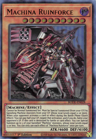 Machina Ruinforce [BODE-EN028] Ultra Rara