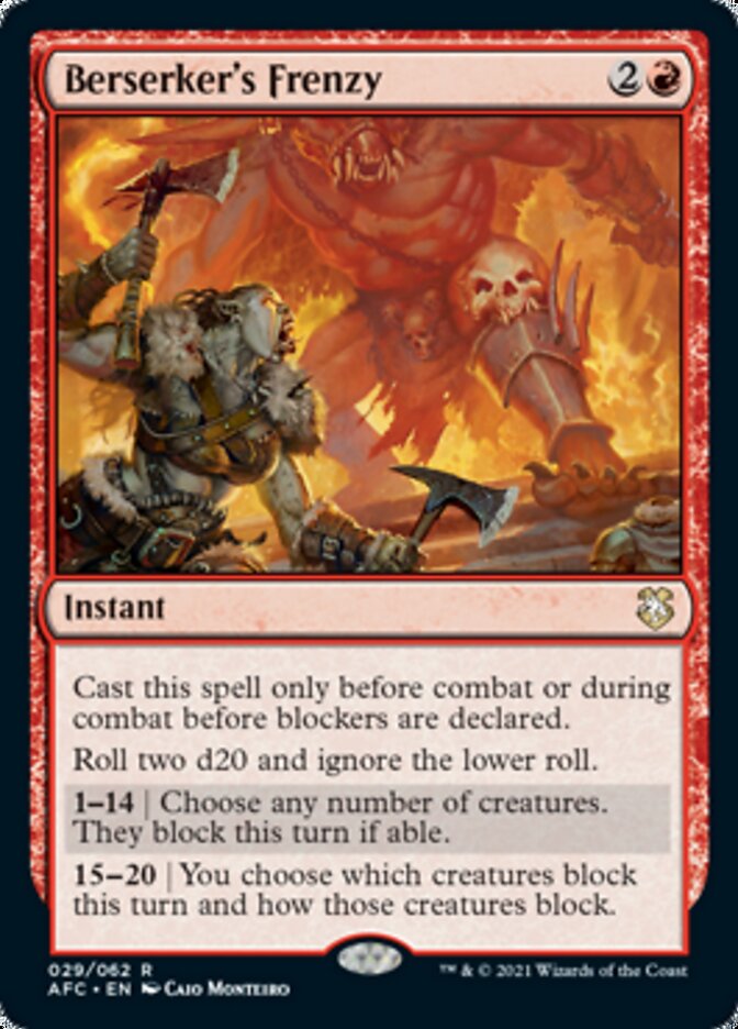 Frénésie du berserker [Donjons et Dragons : Commander Légendes de la côte de la Voile]