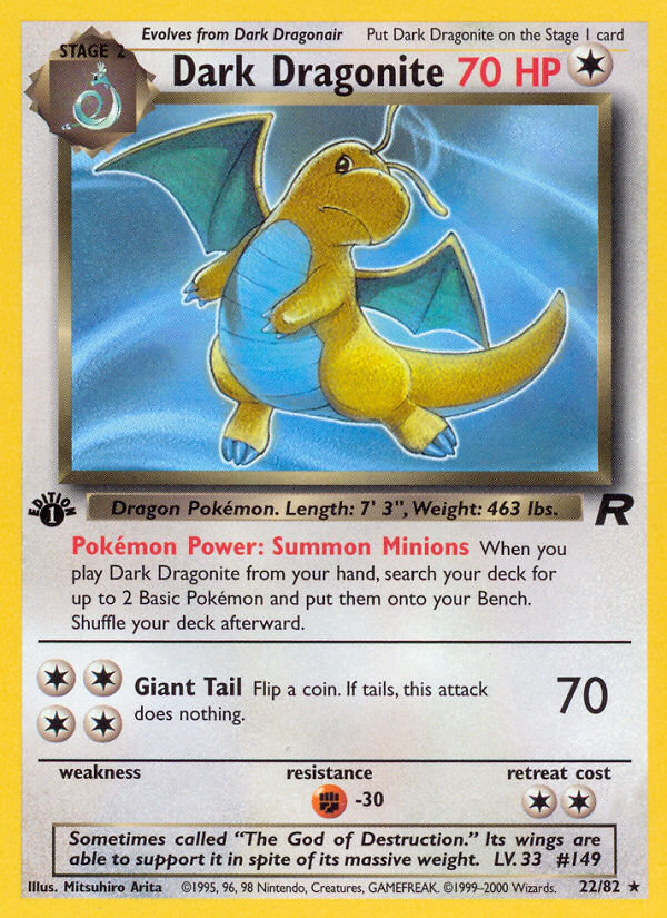Dracolosse Obscur (22/82) [Team Rocket Édition 1]