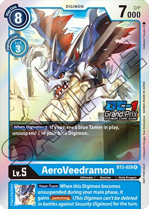 AeroVeedramon [BT2-028] (DC-1 Grand Prix) [Promos de sobres de lanzamiento especiales]