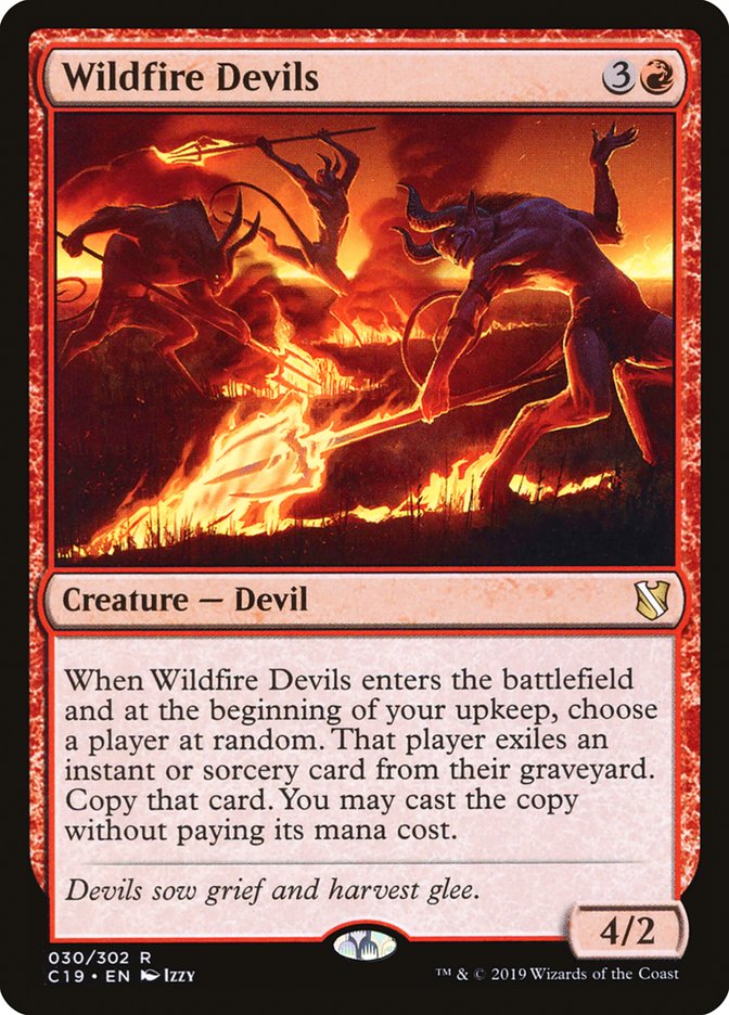 Diables de feu sauvage [Commander 2019]