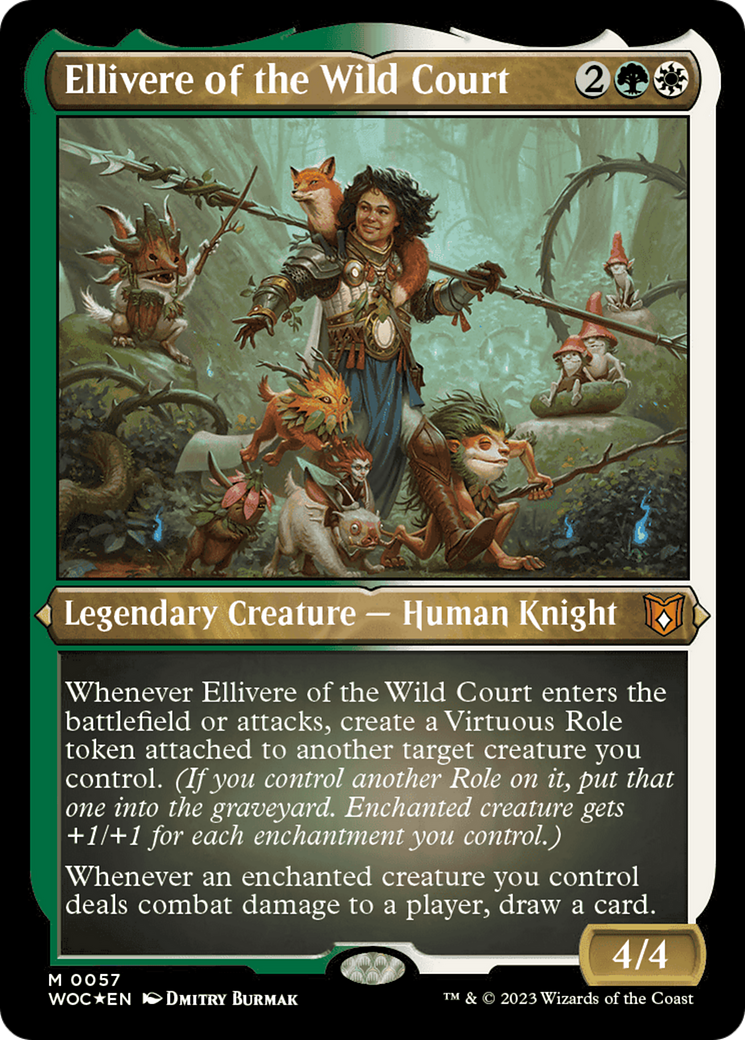Ellivere de la Cour sauvage (Commandant d’exposition) [Commander Les friches d’Eldraine]