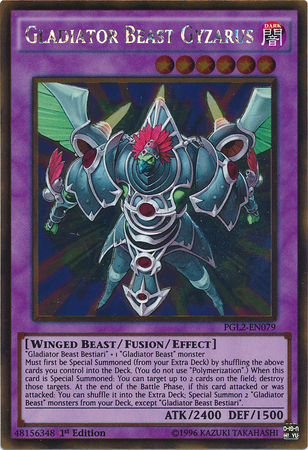 Bête Gladiateur Gyzarus [PGL2-EN079] Gold Rare