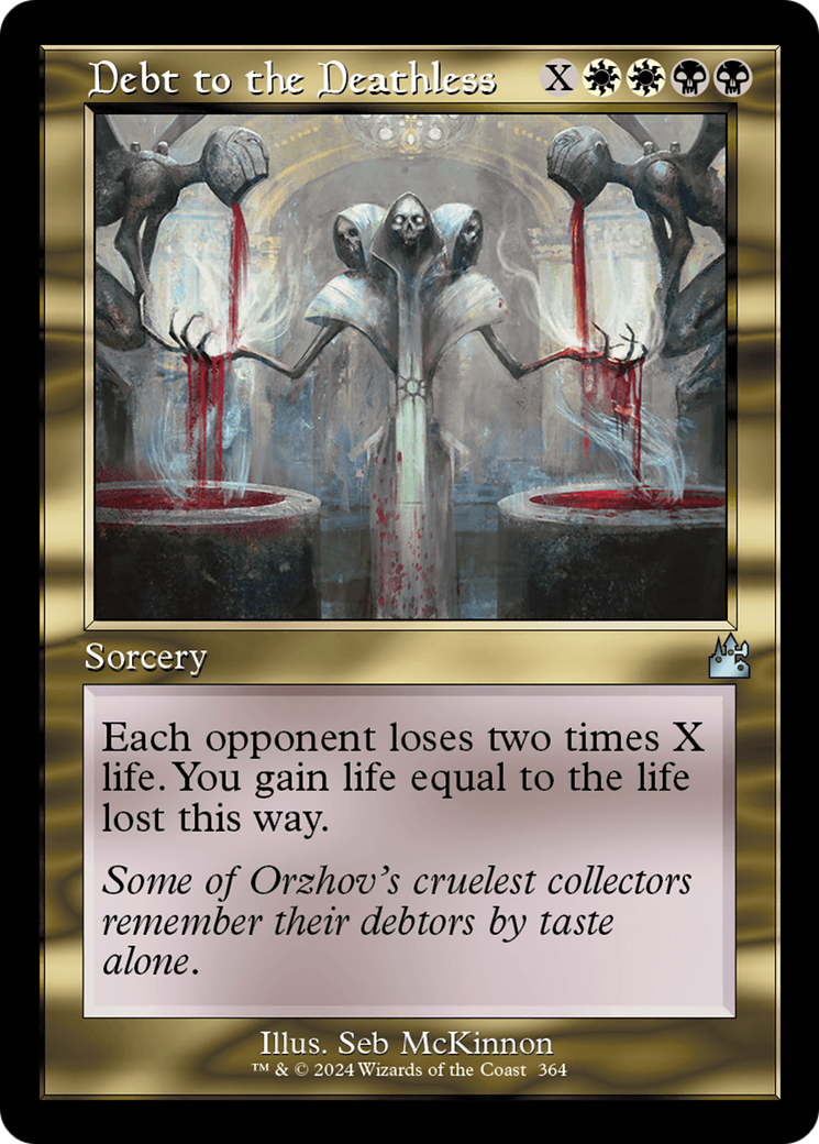 Dette aux immortels (Cadre rétro) [Ravnica Remastered]