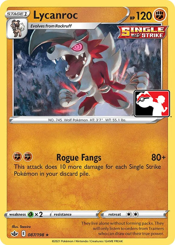 Lycanroc (087/198) [Paquete de Premios Serie Uno]