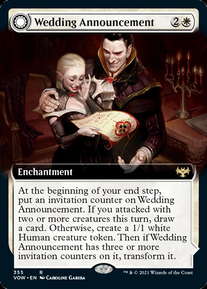 Annonce de mariage // Festivités nuptiales (Illustration étendue) [Innistrad : Noce Écarlate]