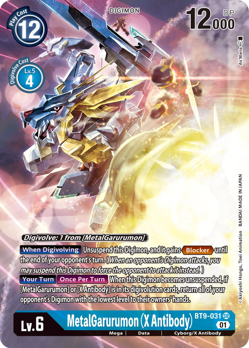MetalGarurumon (X Antibody) [BT9-031] (Arte alternativo) [X Record]