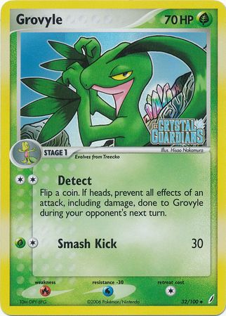 Grovyle (32/100) (Estampado) [EX: Guardianes de Cristal]