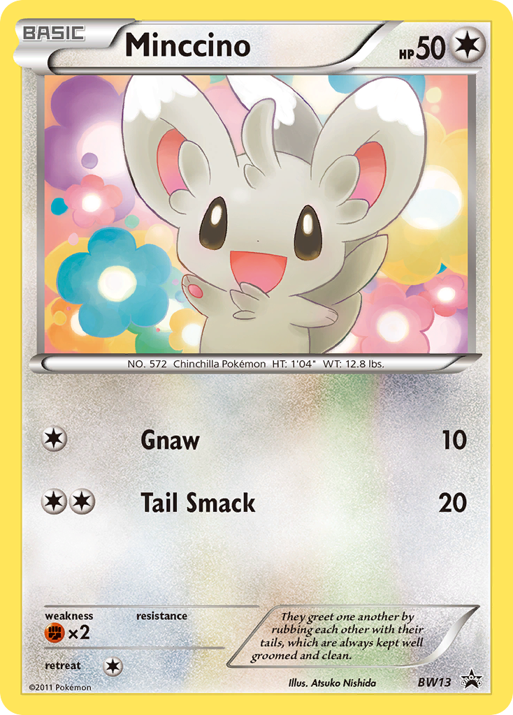 Minccino (BW13) (Holo givré) [Noir & Blanc : Cartes promo Étoile Noire]
