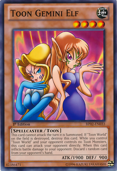 Elfe Gémeaux Toon [BP02-EN033] Mosaïque Rare