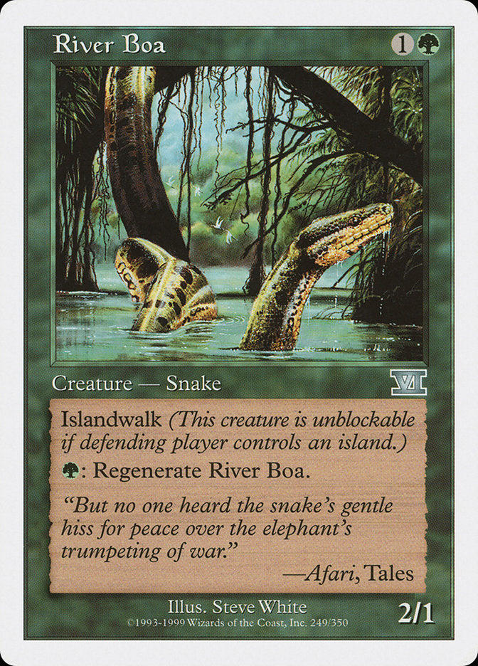 Boa de rivière [Sixième édition]
