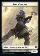 Guerrero kor // Mago Ficha de dos caras [Commander Legends: Battle for Baldur's Gate Tokens]