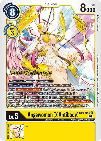 Angewomon (X Anticuerpo) [BT9-040] [Promos del pre-lanzamiento de X Record]