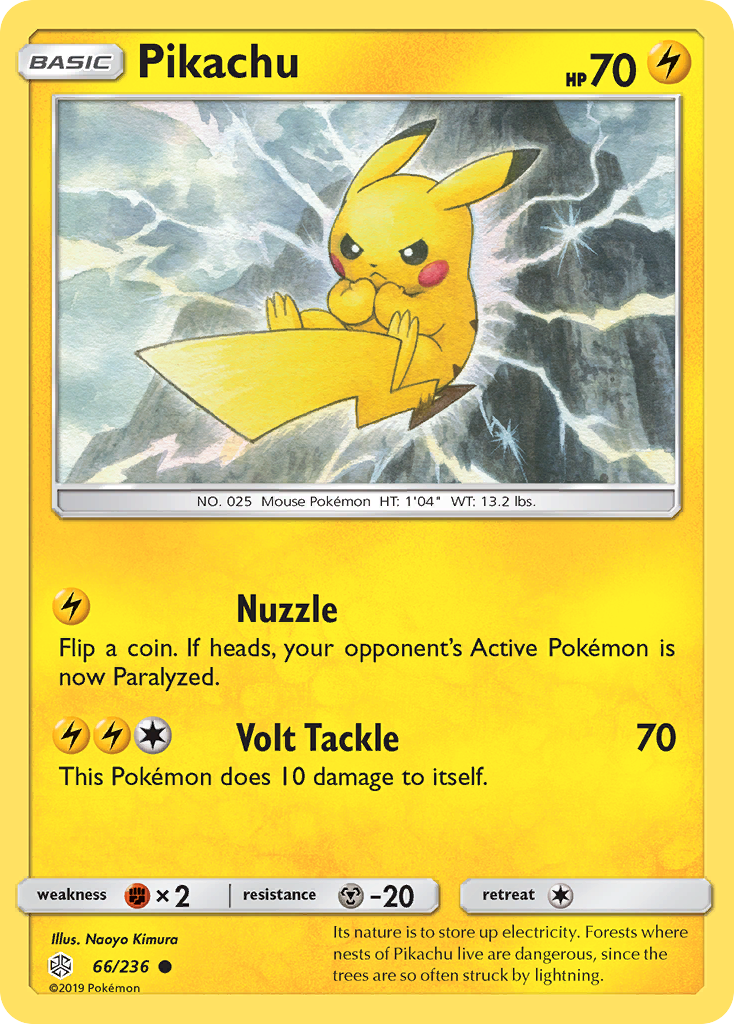 Pikachu (66/236) [Soleil et Lune : Éclipse Cosmique]