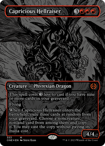 Caprichosa Desencadenadora (Grabado Foil Aceitoso) [Phyrexia: Todo lo Uno]