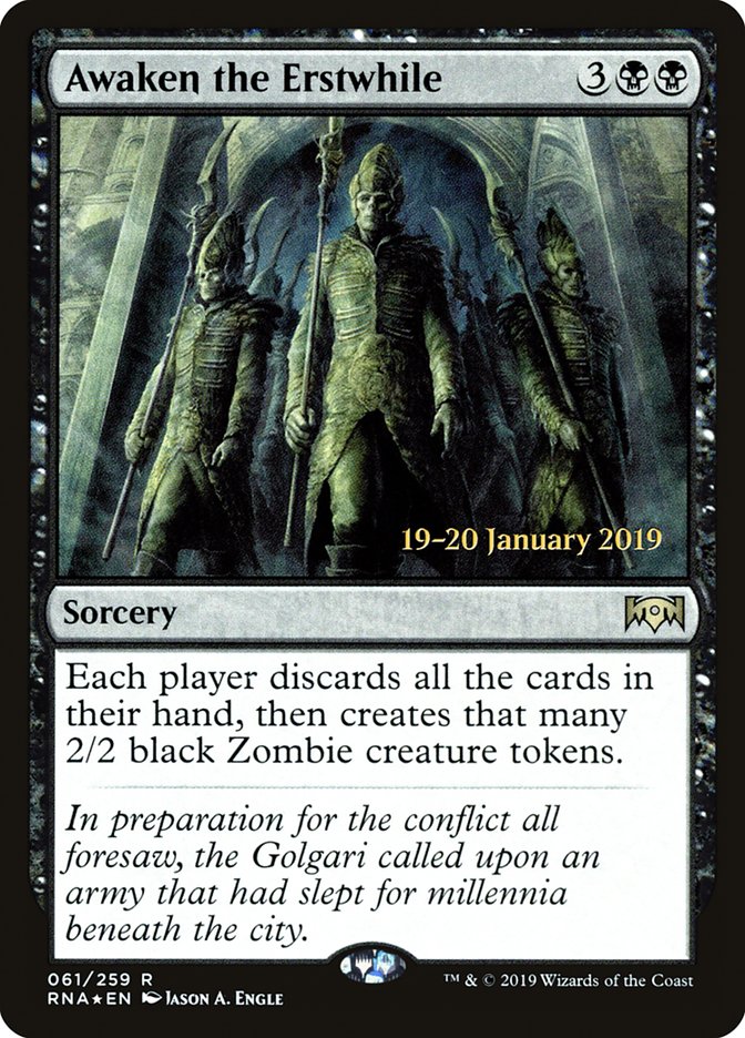 Éveiller les prêtres d'antan [Promos d'avant-première de l'Allégeance de Ravnica]