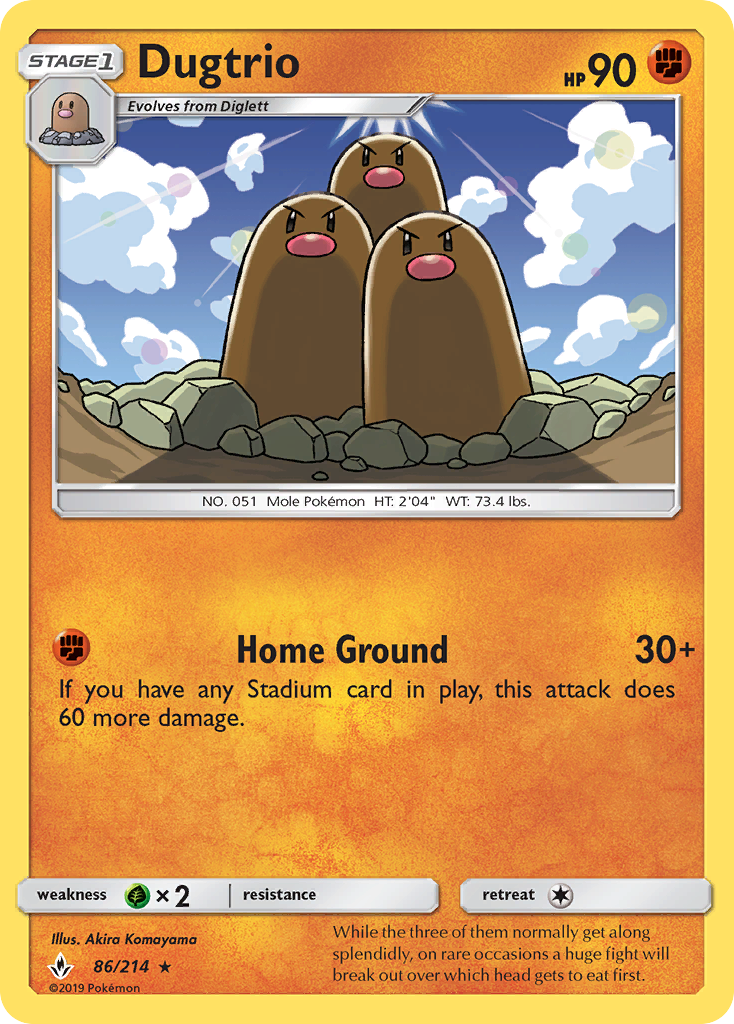 Dugtrio (86/214) [Sol y Luna: Lazos Indestructibles]