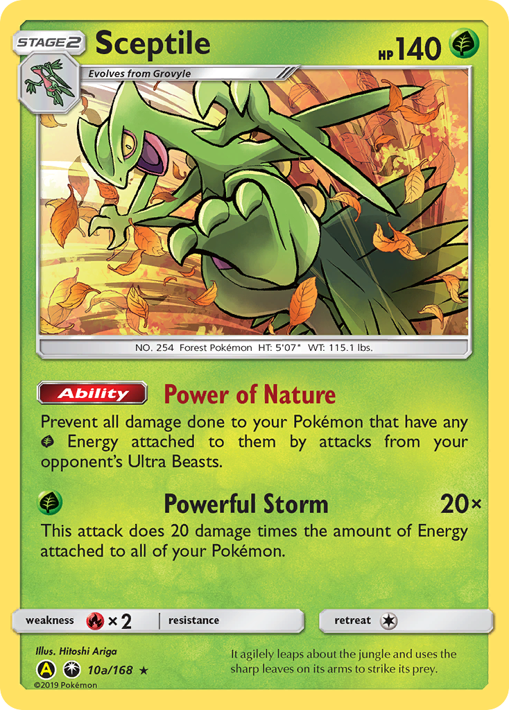 Sceptile (10a/168) [Arte alternativo promocional]