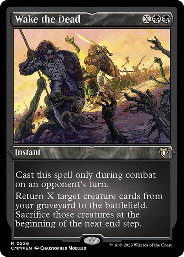 Réveil des morts (gravure à l'acide) [Commander Masters]