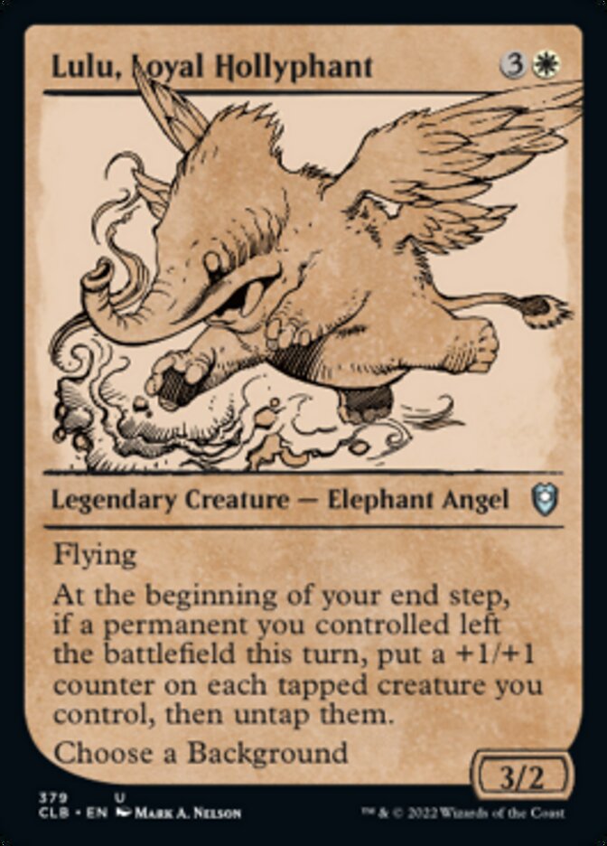 Lulu, loyale Hollyphante (Présentoir) [Commander Legends : Battle for Baldur's Gate]