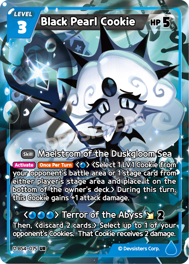 Image for Black Pearl Cookie (BS4-075) (BS4) - CookieRun: Braverse TCG