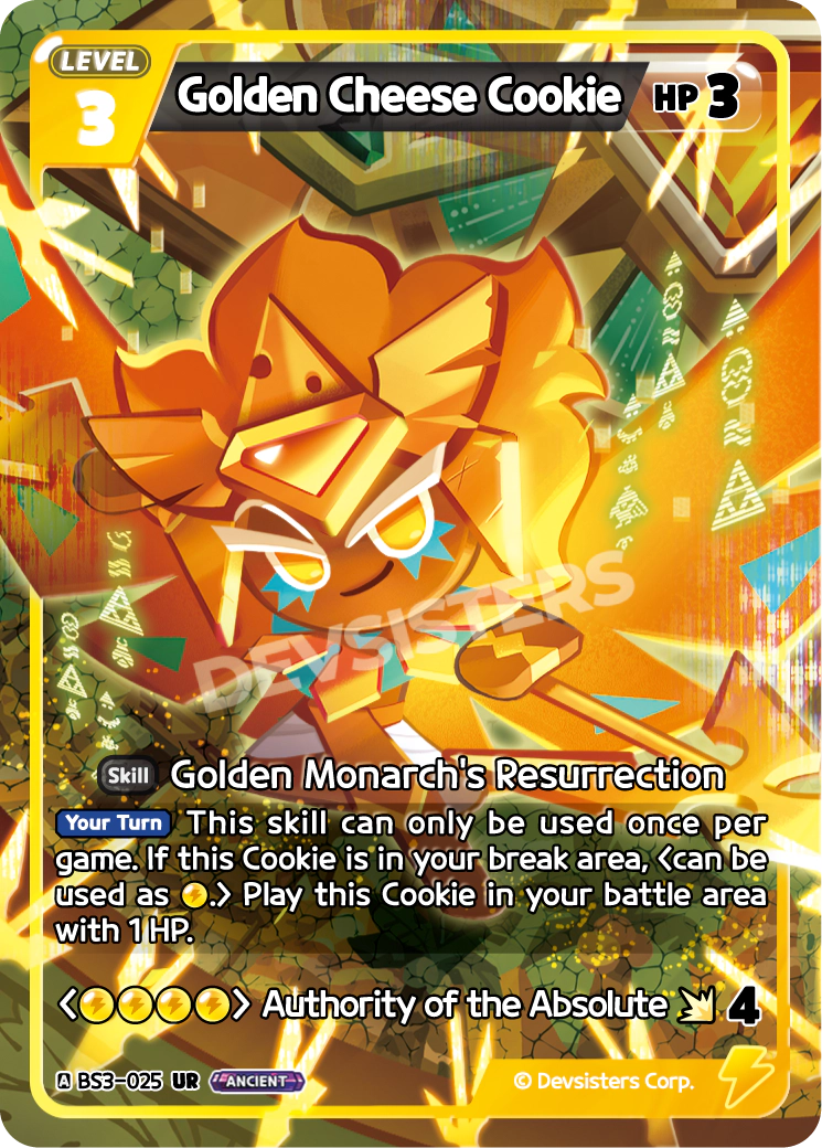 Image for Golden Cheese Cookie (BS3-025) (BS3) - CookieRun: Braverse TCG