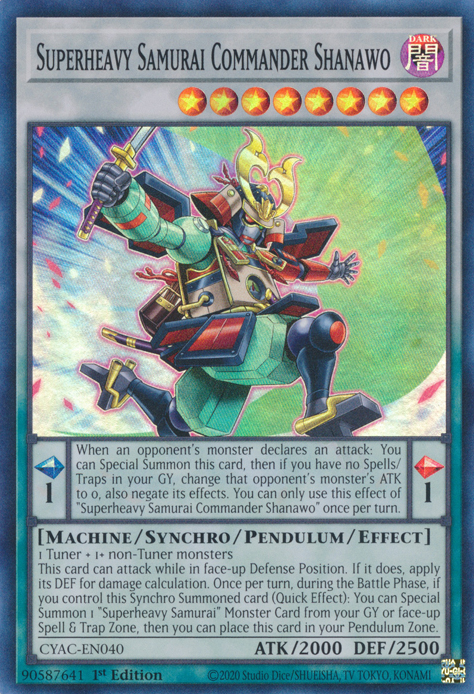 Superheavy Samurai Commander Shanawo [CYAC-SP040] Súper Rara