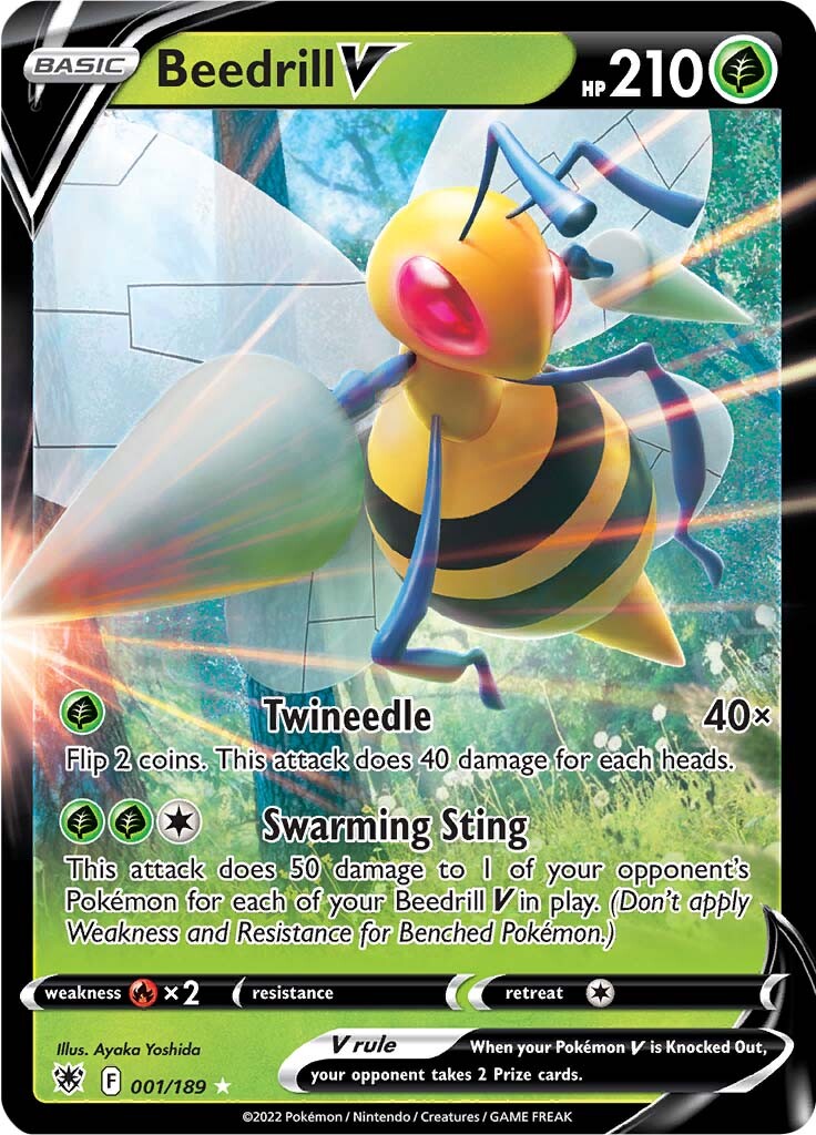 Beedrill V (001/189) [Espada y Escudo: Resplandor Astral]