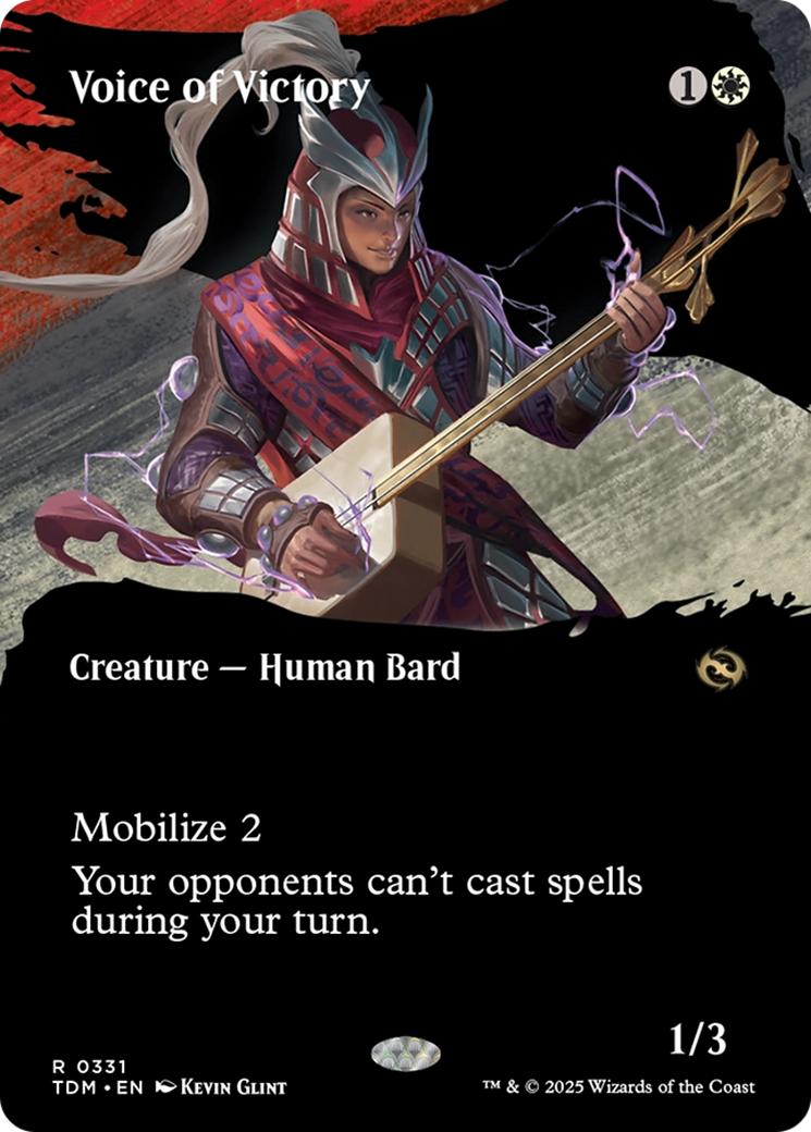 Voix de la victoire (sans bordure) [Tarkir : Dragonstorm]