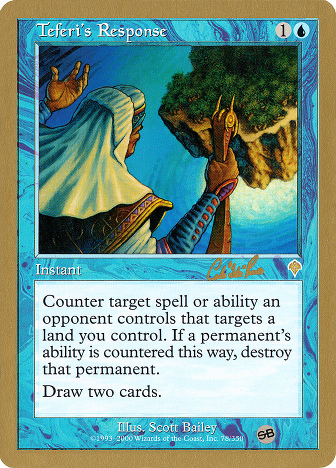 Réponse de Teferi (Carlos Romao) (SB) [Decks des Championnats du Monde 2002]