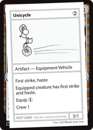 Monocycle (Édition 2021) [Cartes de test de boosters mystères]