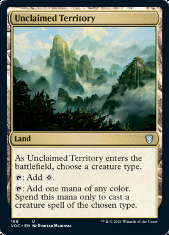 Territoire inexploré [Innistrad: Commander Chasse de minuit]