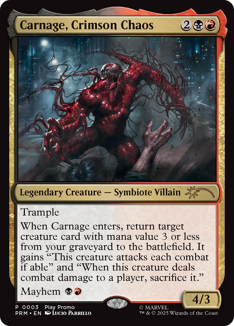 Carnage, Crimson Chaos [Red de Juego Organizado de Wizards 2025]