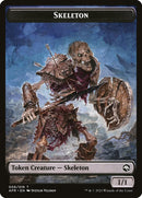Jeton double face Illusion // Squelette [Dungeons & Dragons: Adventures in the Forgotten Realms Jetons Commander]