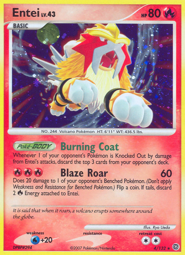 Entei (4/132) [Diamante & Perla: Maravillas Secretas]