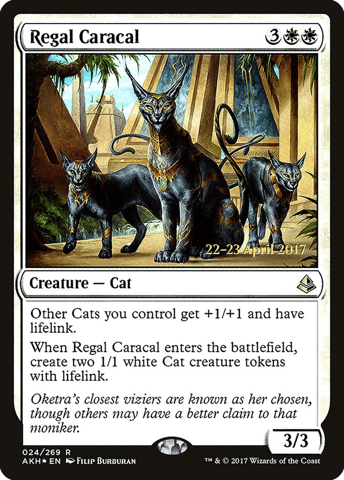 Caracal royal [Cartes promos d'avant-première Amonkhet]